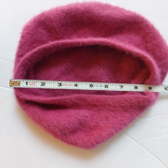 Vintage* Alia Pink Angora Tam - Picture 7 of 7